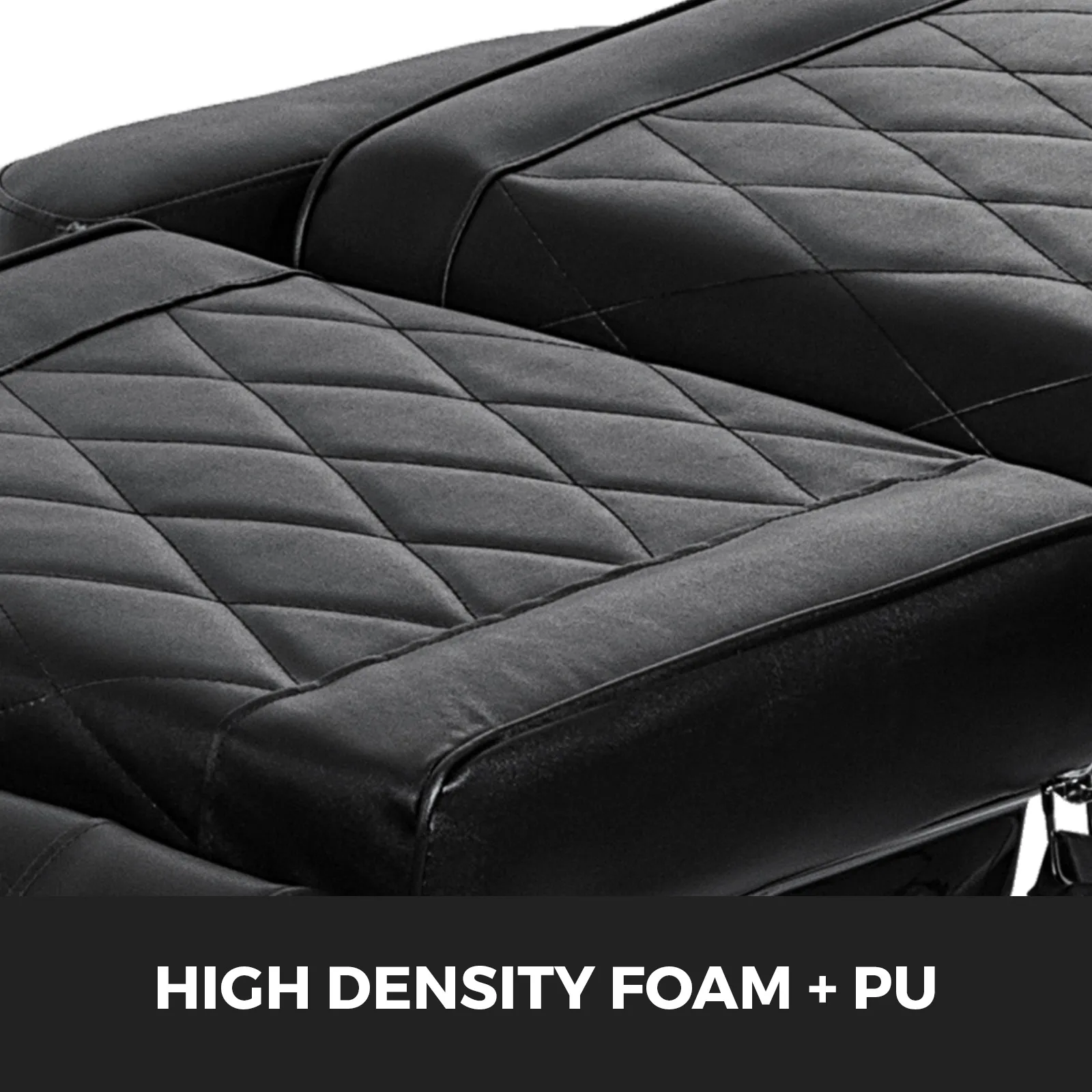 VEVOR electric facial chair with quilted black pu upholstery and high-density foam.