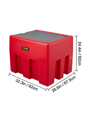 Réservoir Diesel/essence Portable VEVOR 440L Avec Pompe 12V - Débit 37,8 L/min - Parfait Pour Chantier, Ferme, Bateau - 4