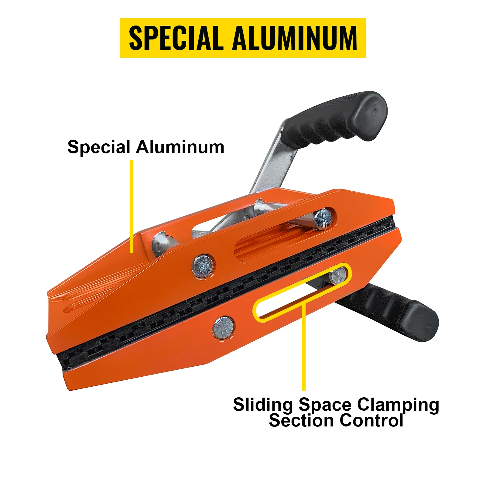 Narzędzie do podnoszenia granitu VEVOR ze specjalnym aluminiowym elementem sterującym i przesuwną przestrzenią zaciskową.
