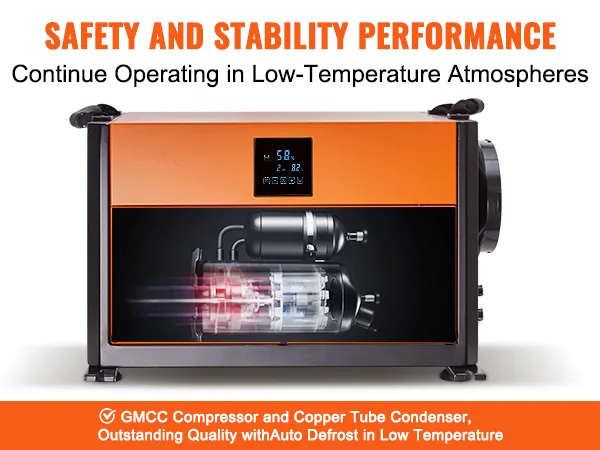safety and stability performance, low-temperature operation, gmcc compressor, copper condenser, auto defrost.