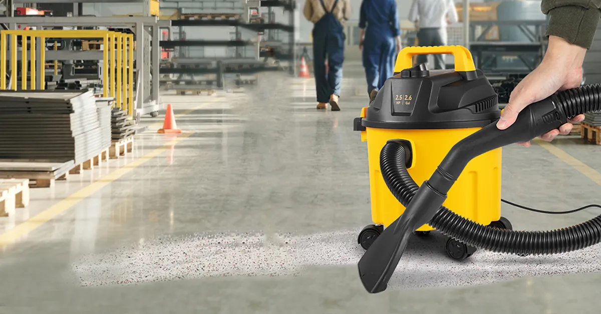 VEVOR Wet Dry Vac, 2.6 Gallon, 2.5 Peak HP, 3 in 1 Shop Vacuum with Blowing Function, Portable with Attachments to Clean Floor, Upholstery, Gap, Car, ETL Listed, Yellow