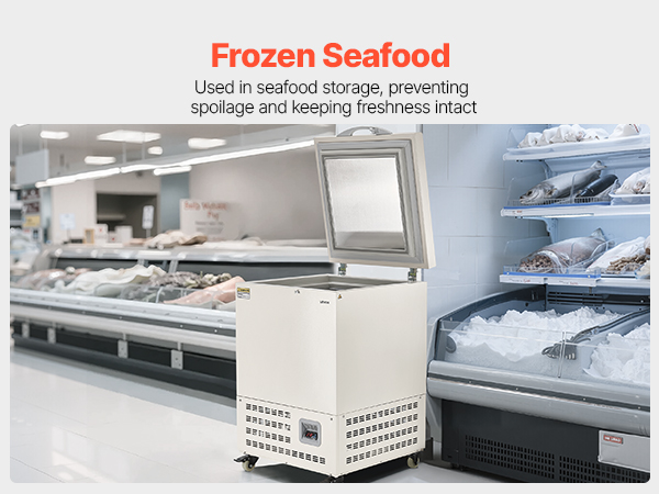 VEVOR Ultra Low Lab Freezer – ± 0.1°C, − 40℉ to − 123℉