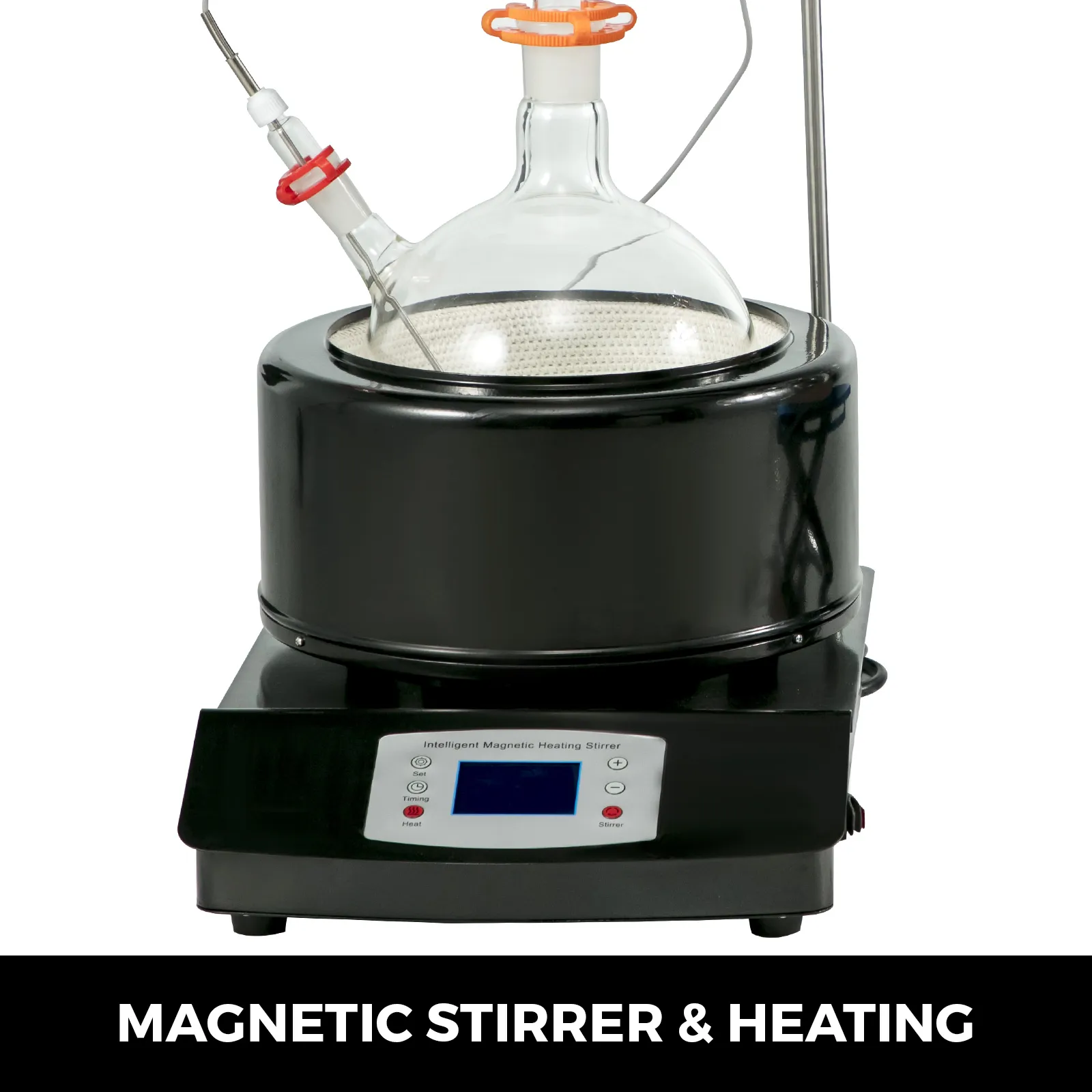 VEVOR distillation kit with magnetic stirrer and digital heating control unit