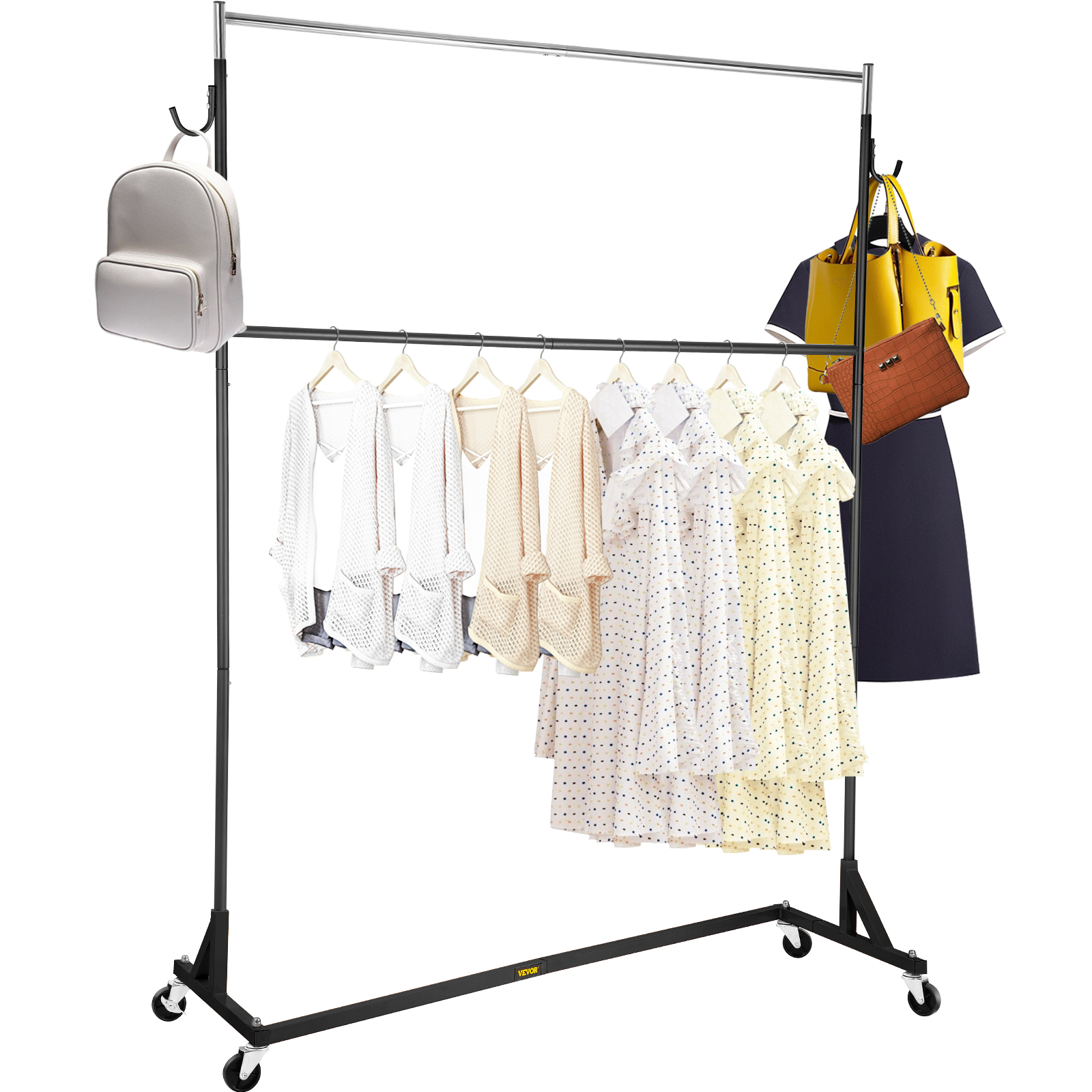 VEVOR Z Rack, Industrial Grade Z Base Garment Rack, Height