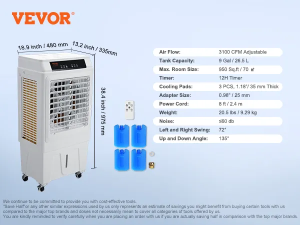 Cooler Price Evaporative Cooler Brands VEVOR Evaporative Air