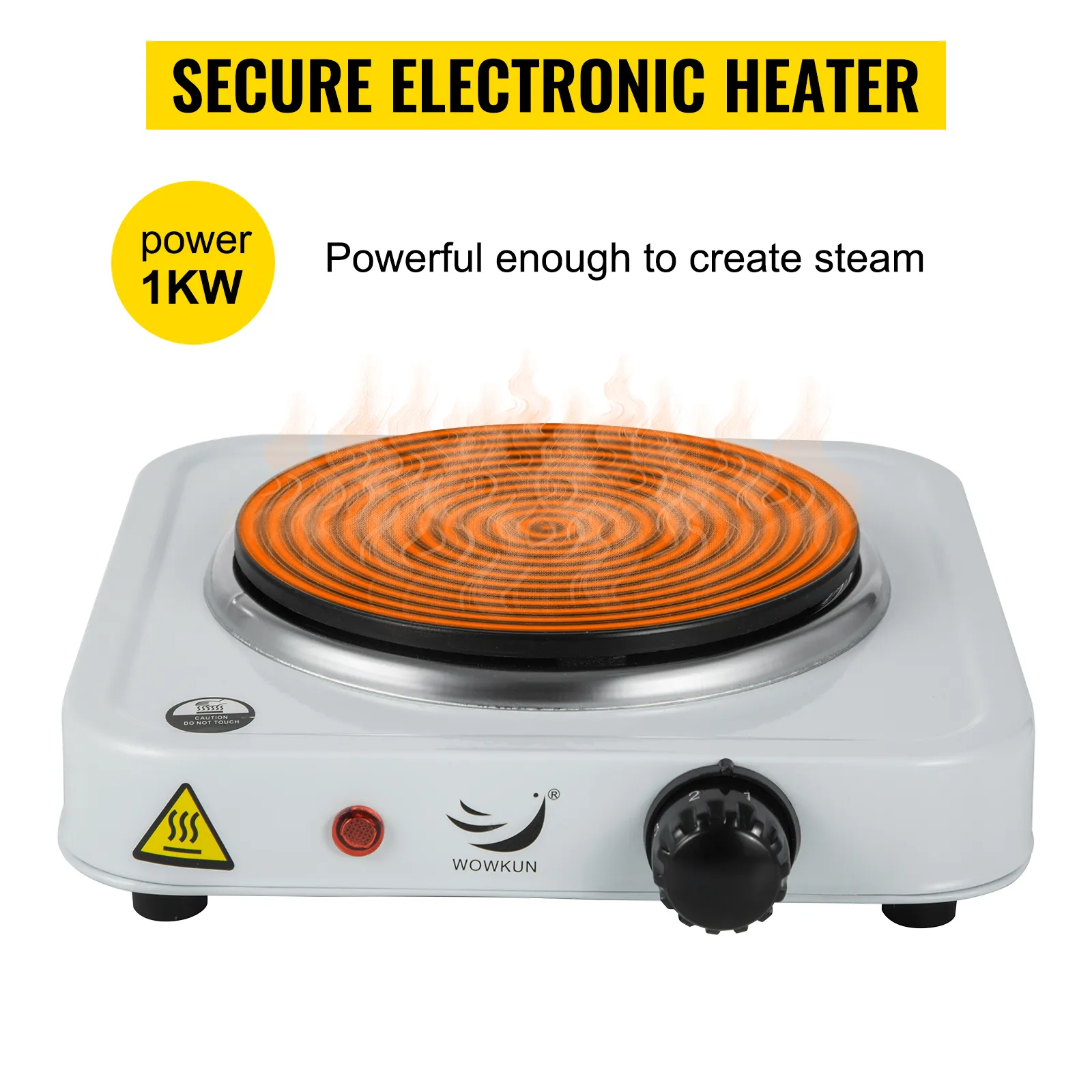 Kit de destilación de aceites esenciales VEVOR: calentador electrónico seguro de 1kw que genera vapor.