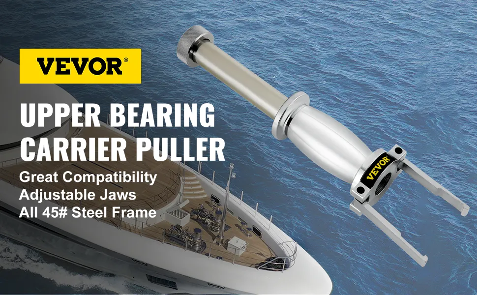VEVOR upper bearing carrier puller with adjustable jaws and 45# steel frame.