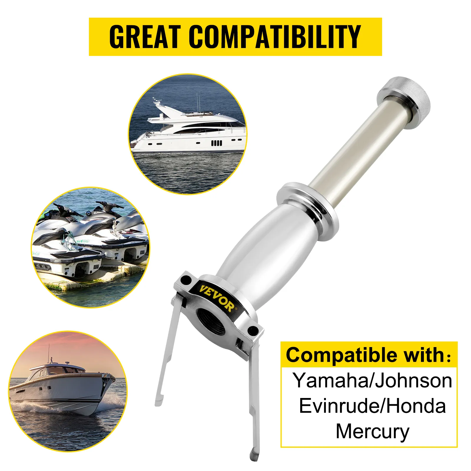 VEVOR upper bearing carrier puller - compatible with yamaha, johnson, evinrude, honda, mercury.