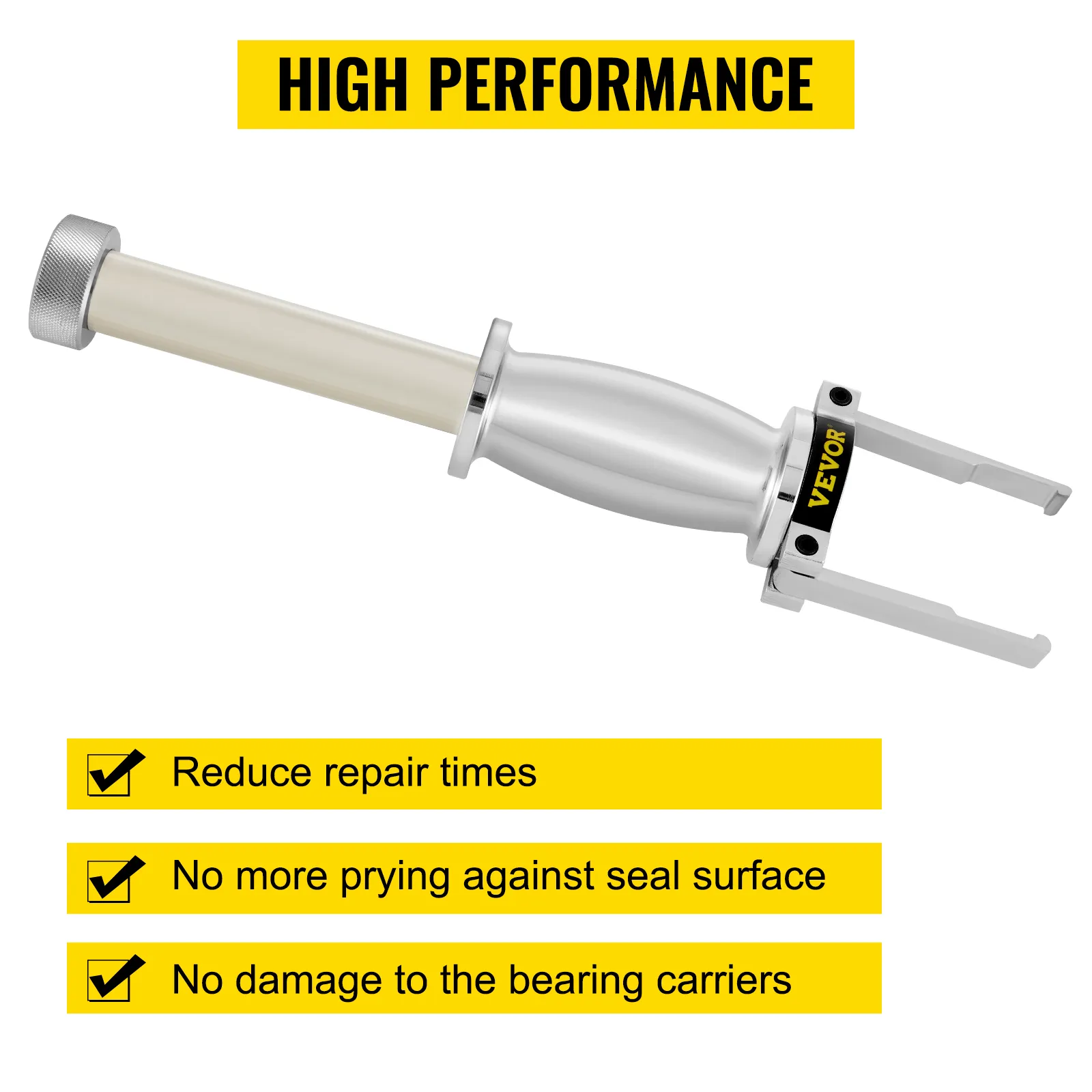 VEVOR upper bearing carrier puller with high performance reducing repair times.