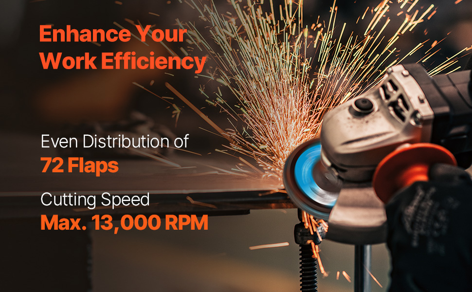 VEVOR Flap Discs 60 Grit, 4-1/2