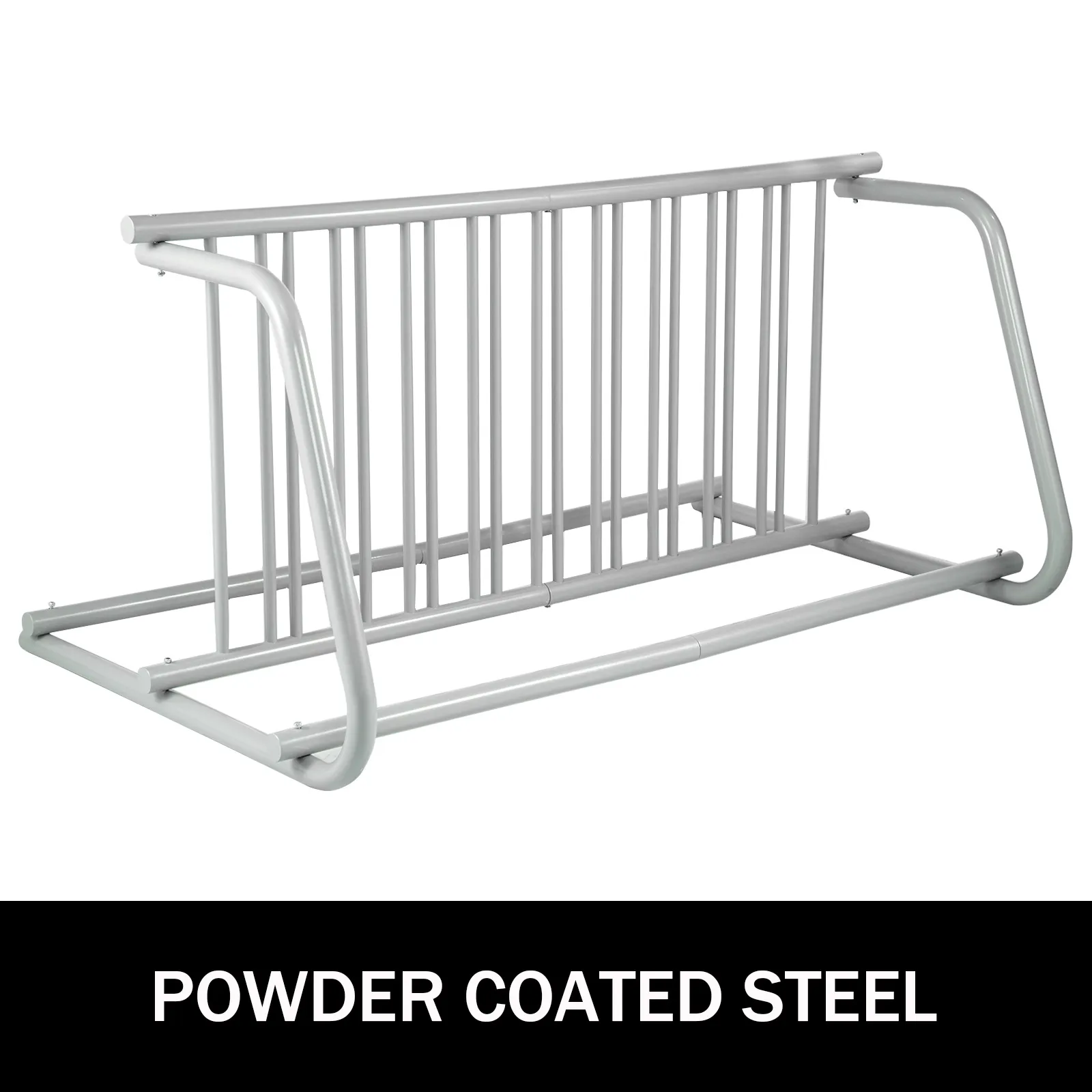 VEVOR bike rack made of powder-coated steel with a sturdy, durable design for multiple bicycles.