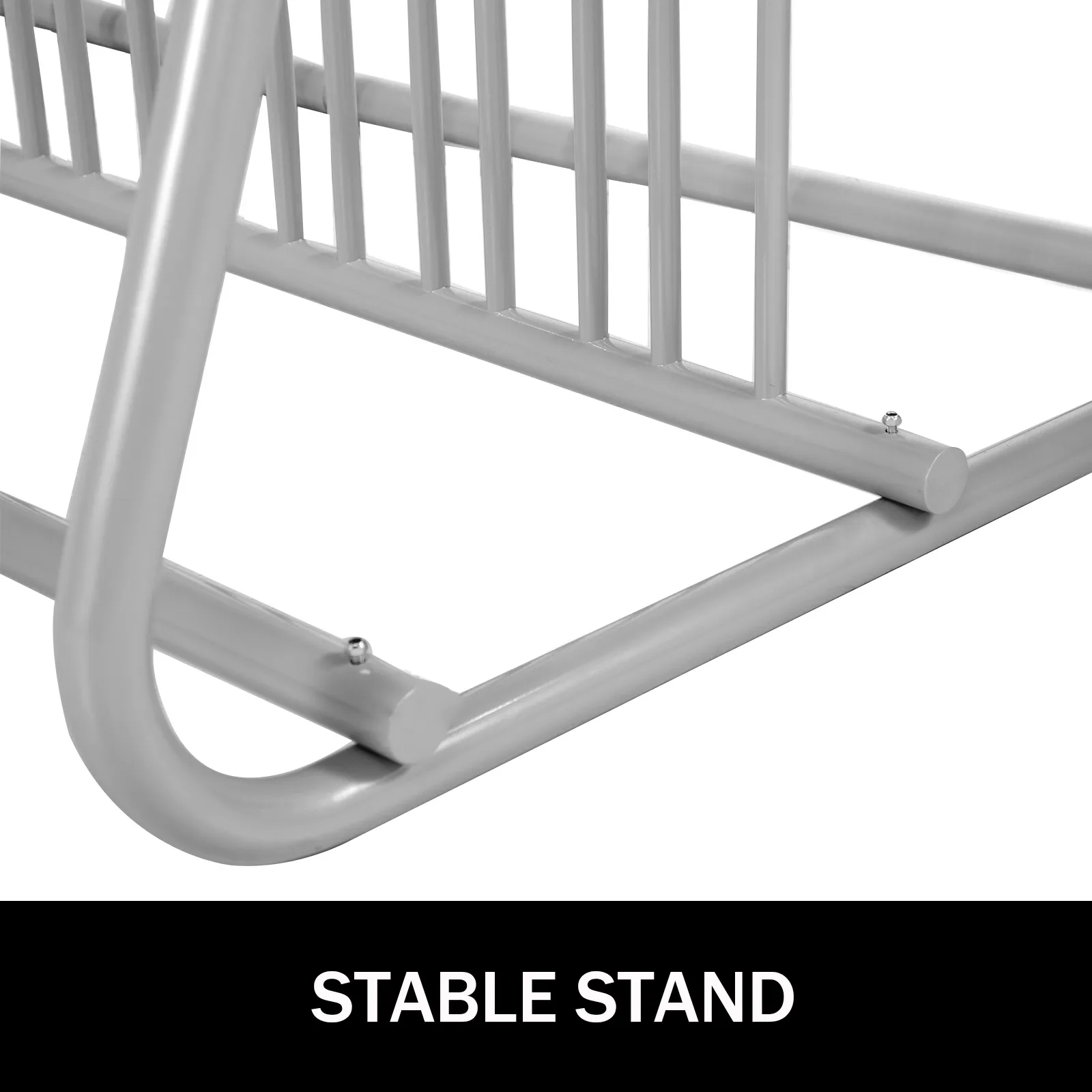 VEVOR bike rack with a sturdy metal frame and durable construction for added stability and support.