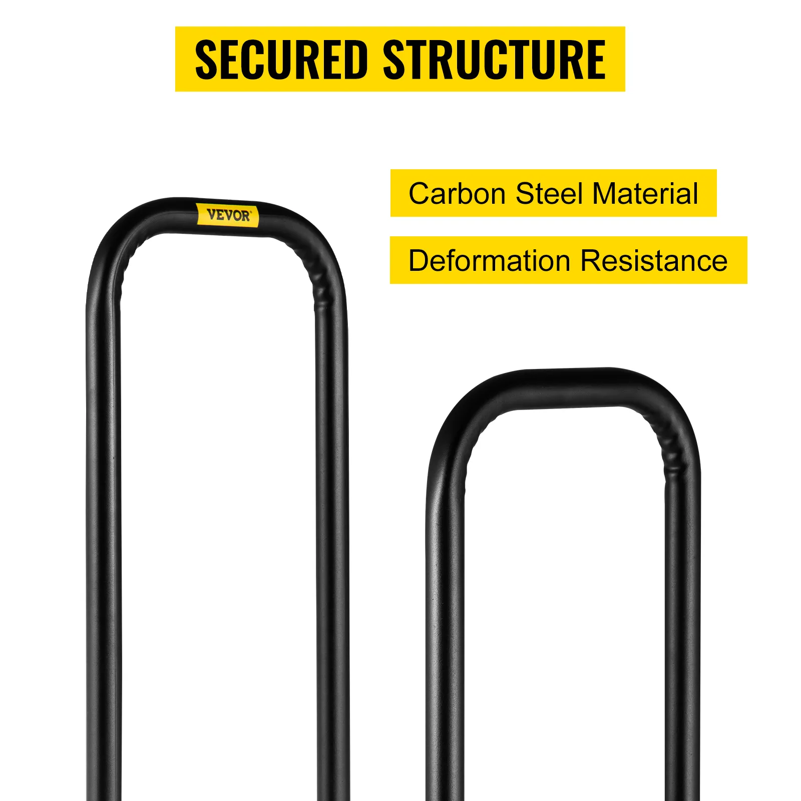 VEVOR dolly converter with carbon steel material and deformation resistance.