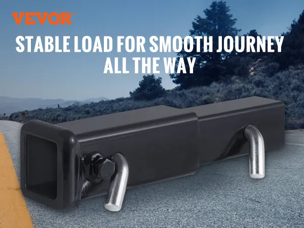 VEVOR trailer hitch extender with 4000 lbs towing power, solid steel material, and quick installation.