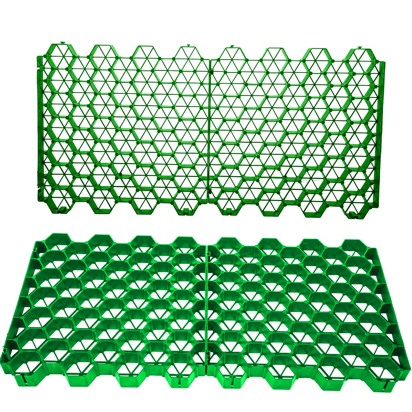 Pavimentos permeables VEVOR verdes con patrón de rejilla hexagonal para una estabilidad eficaz del suelo.