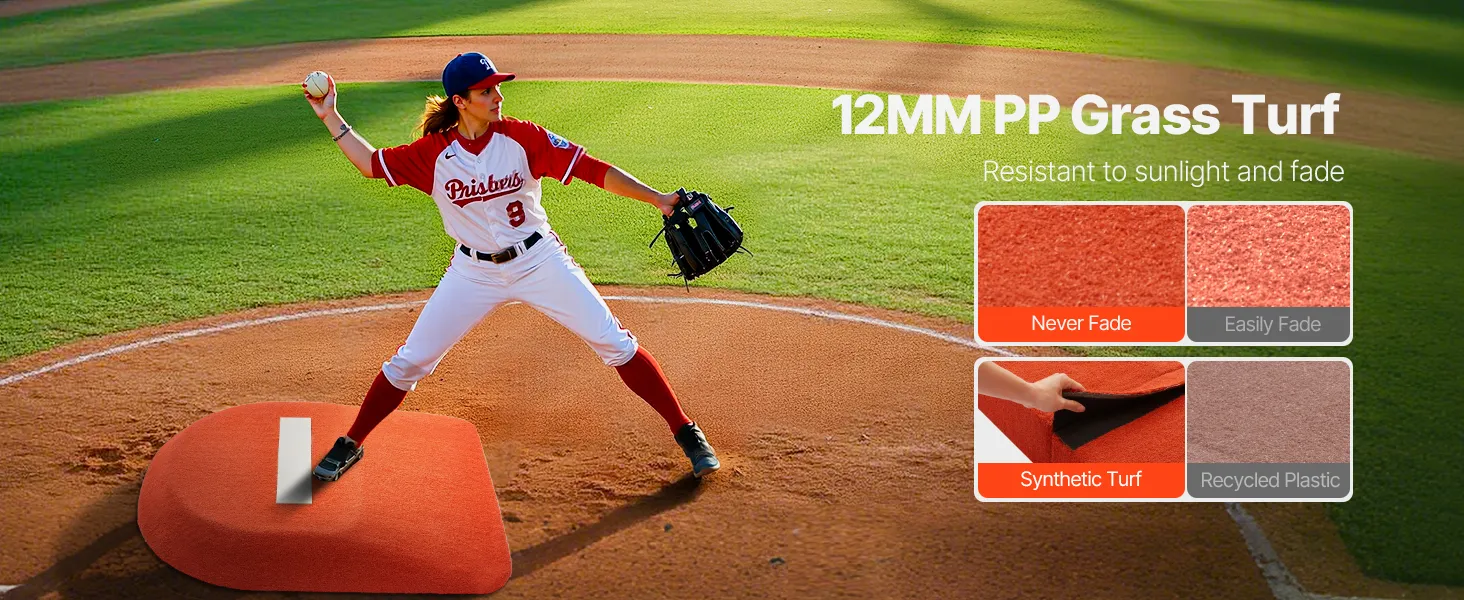 42 in Pitching Mound Portable Pitcher Mound Baseball Softball Outdoor Training