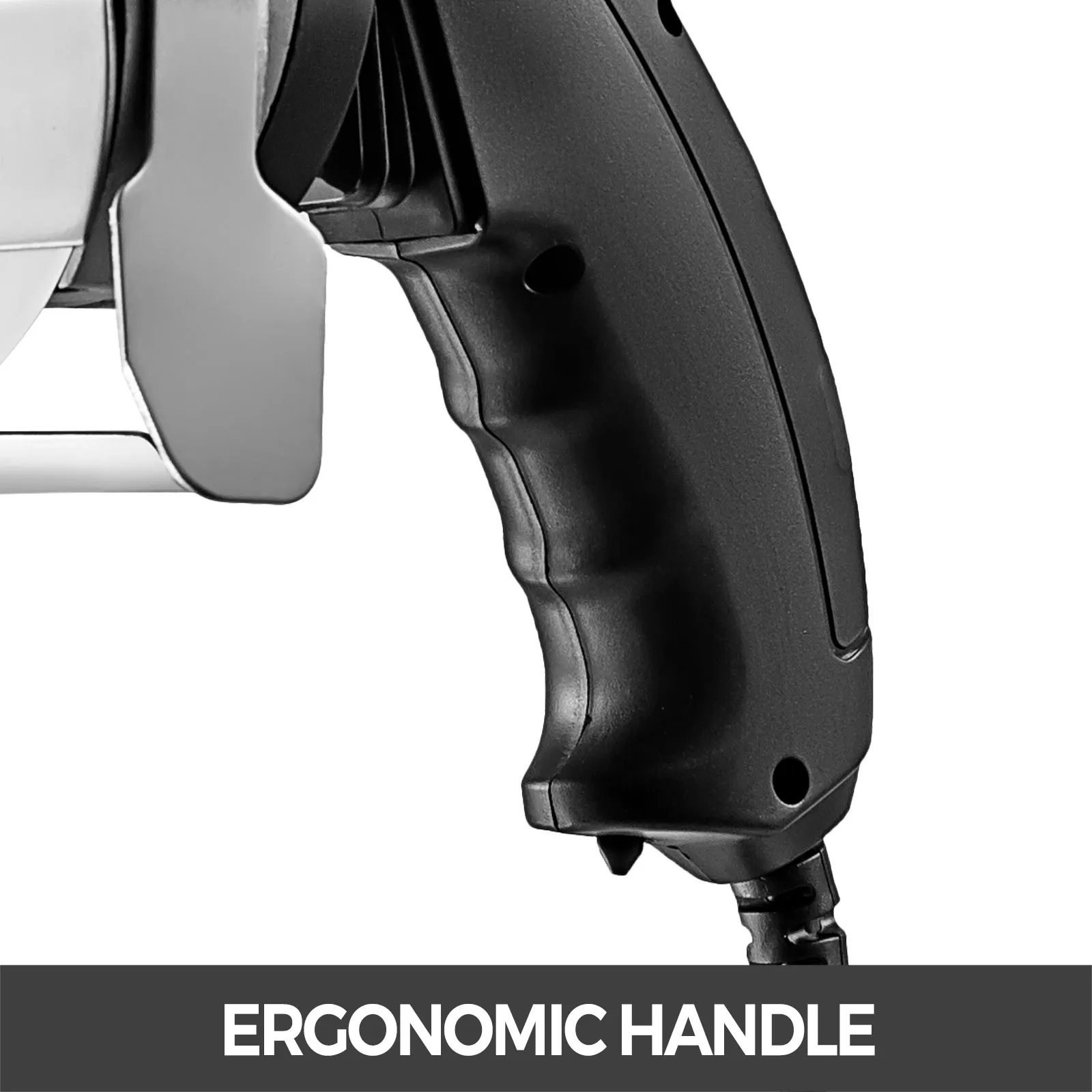 Ergonomische handgreep van het VEVOR elektrische shoarma mes.