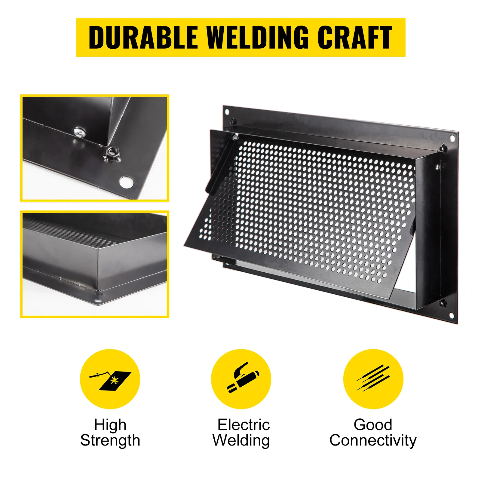 durable VEVOR flood vent with high strength electric welding and good connectivity.