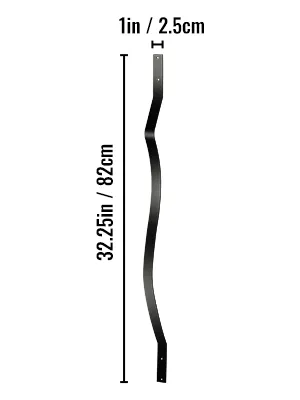 black VEVOR deck baluster, 32.25in (82cm) height, 1in (2.5cm) width.
