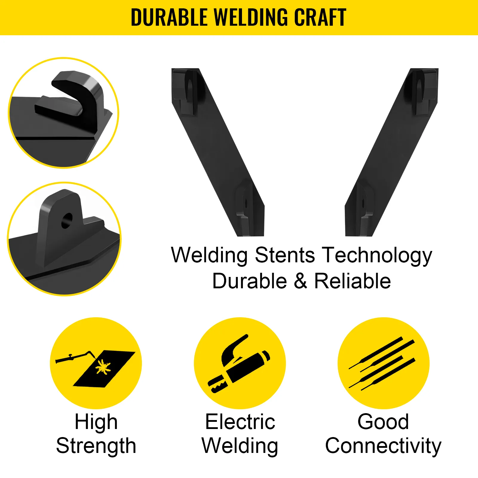 Soportes de montaje para tractor VEVOR, duraderos y confiables con alta resistencia, soldadura eléctrica.