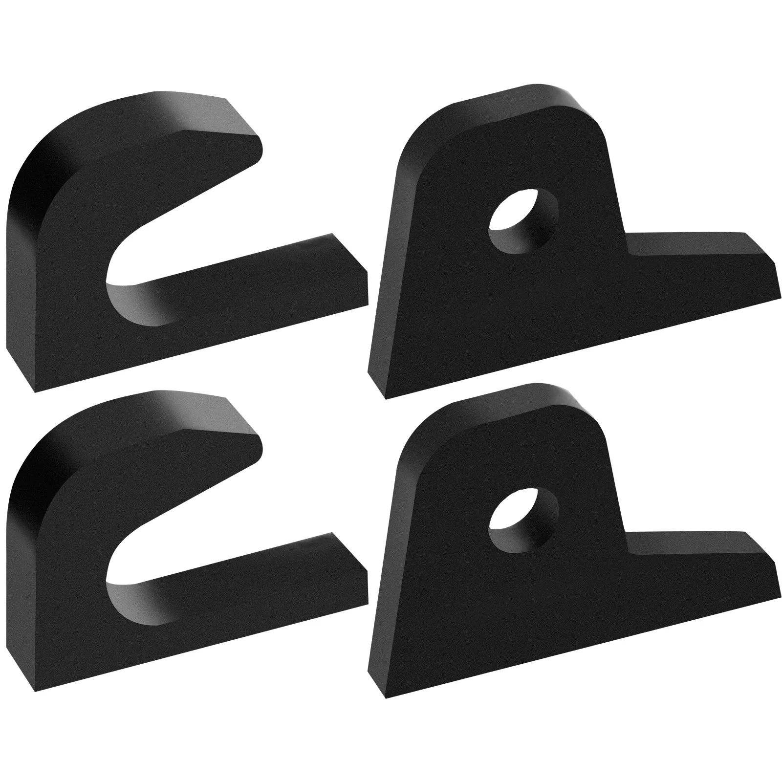 VEVOR loader bucket forks for john deere in black, set of four components.