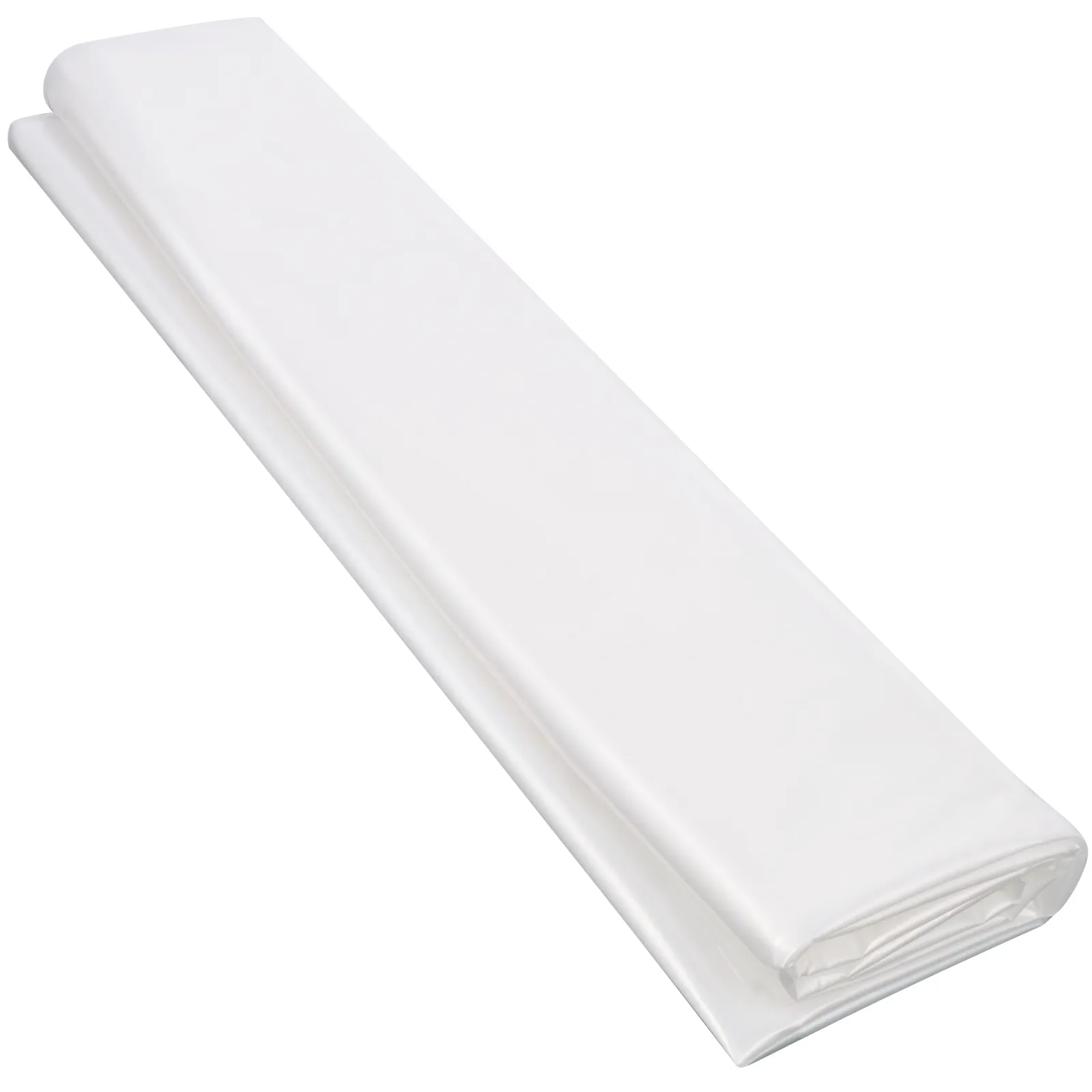 Die VEVOR-Gewächshausfolie ist sauber gefaltet und besteht aus glattem, weißem Kunststoffmaterial.