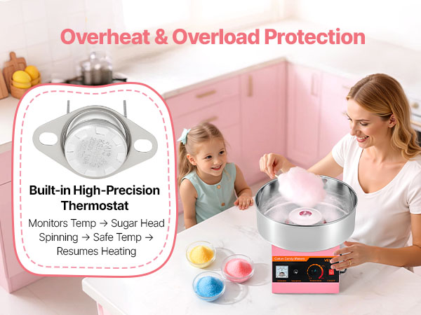 VEVOR Cotton Candy Maker Machine — 1000W Commercial Electric