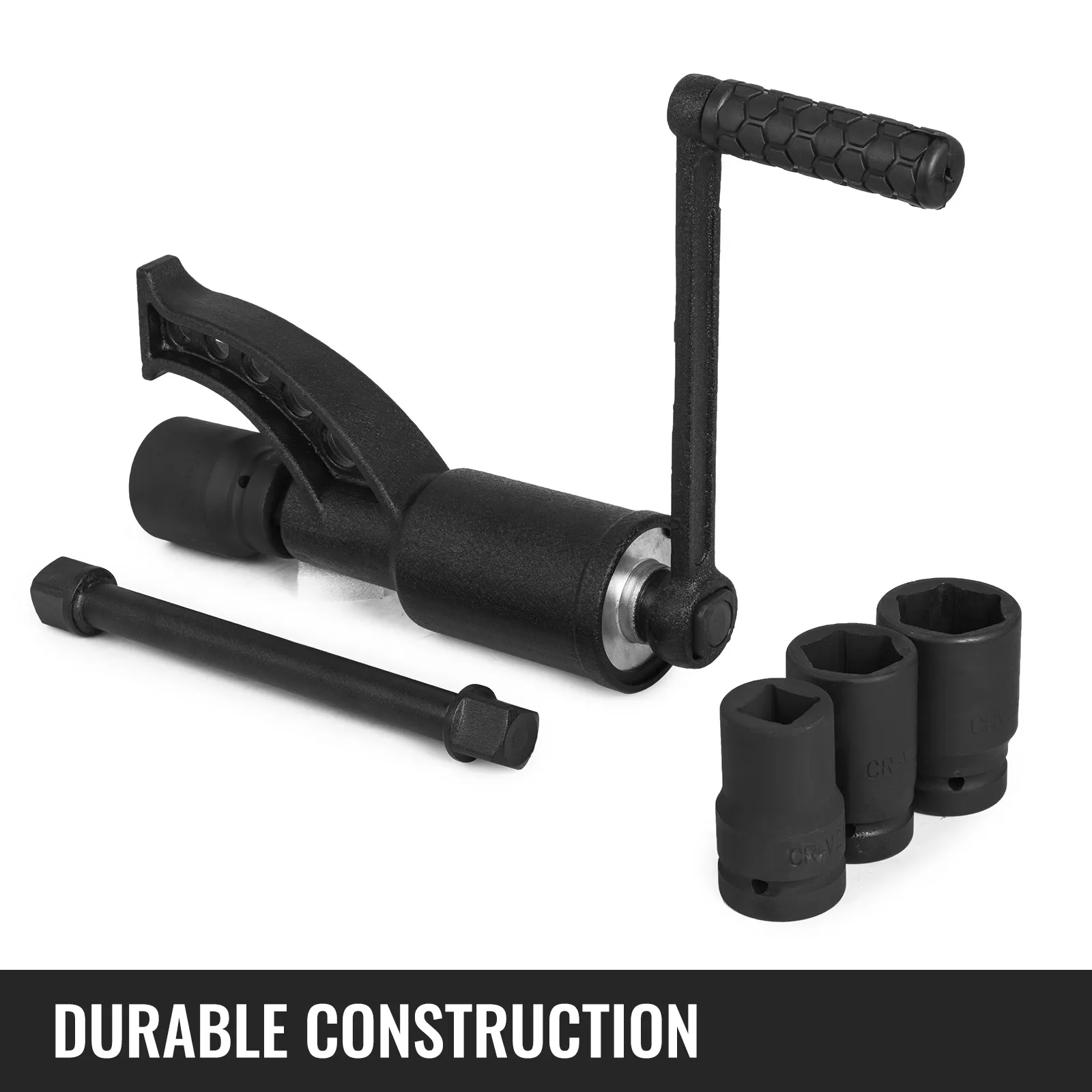 VEVOR torque multiplier wrench with handle, three sockets, and durable construction.