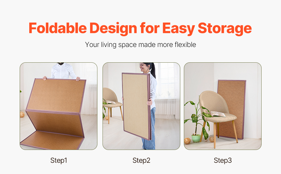 VEVOR Japanese Tatami Mat, 80 x 39 in Foldable Handwoven Natural