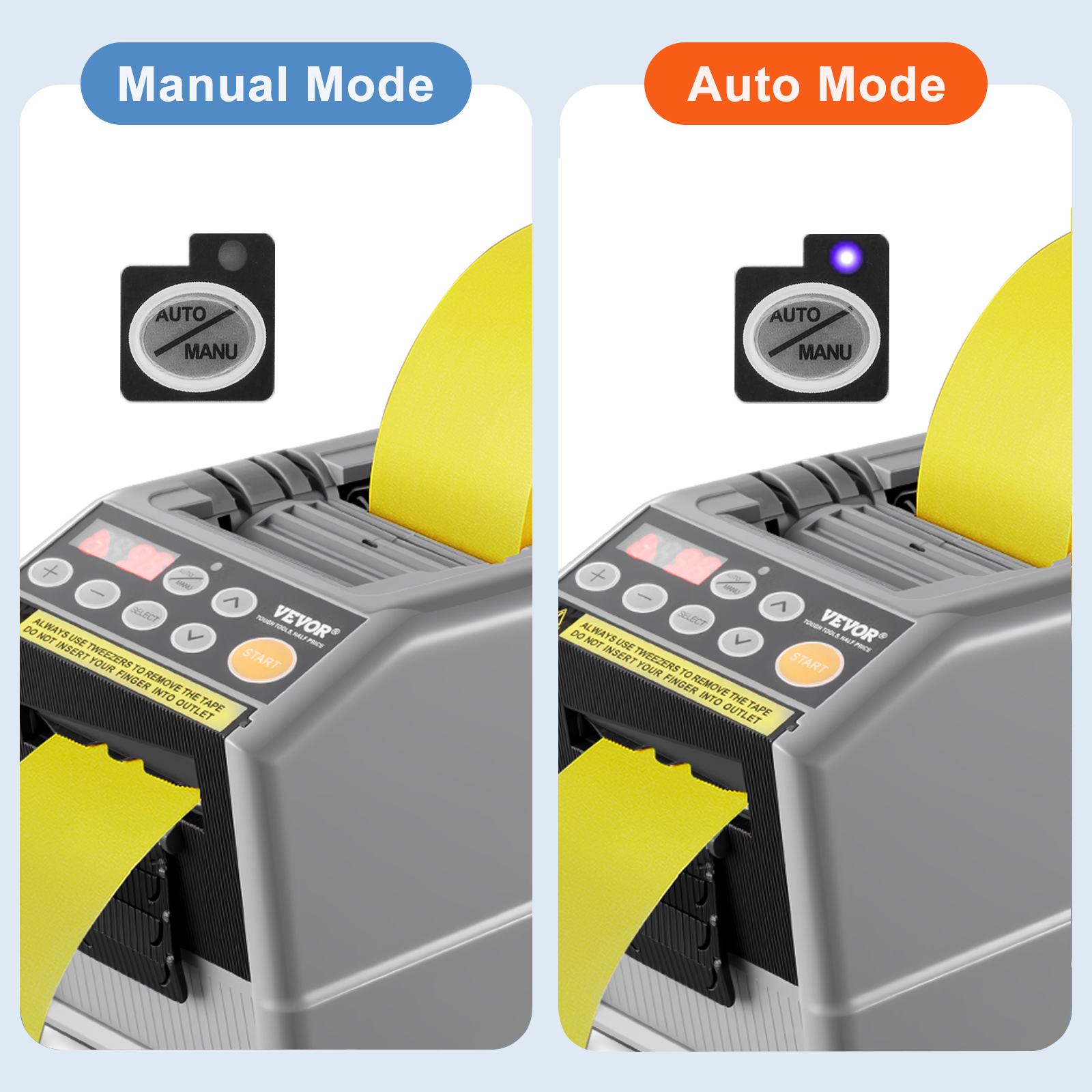 VEVOR Zcut-9 Automatic Tape Dispenser Adhesive Electric Tape