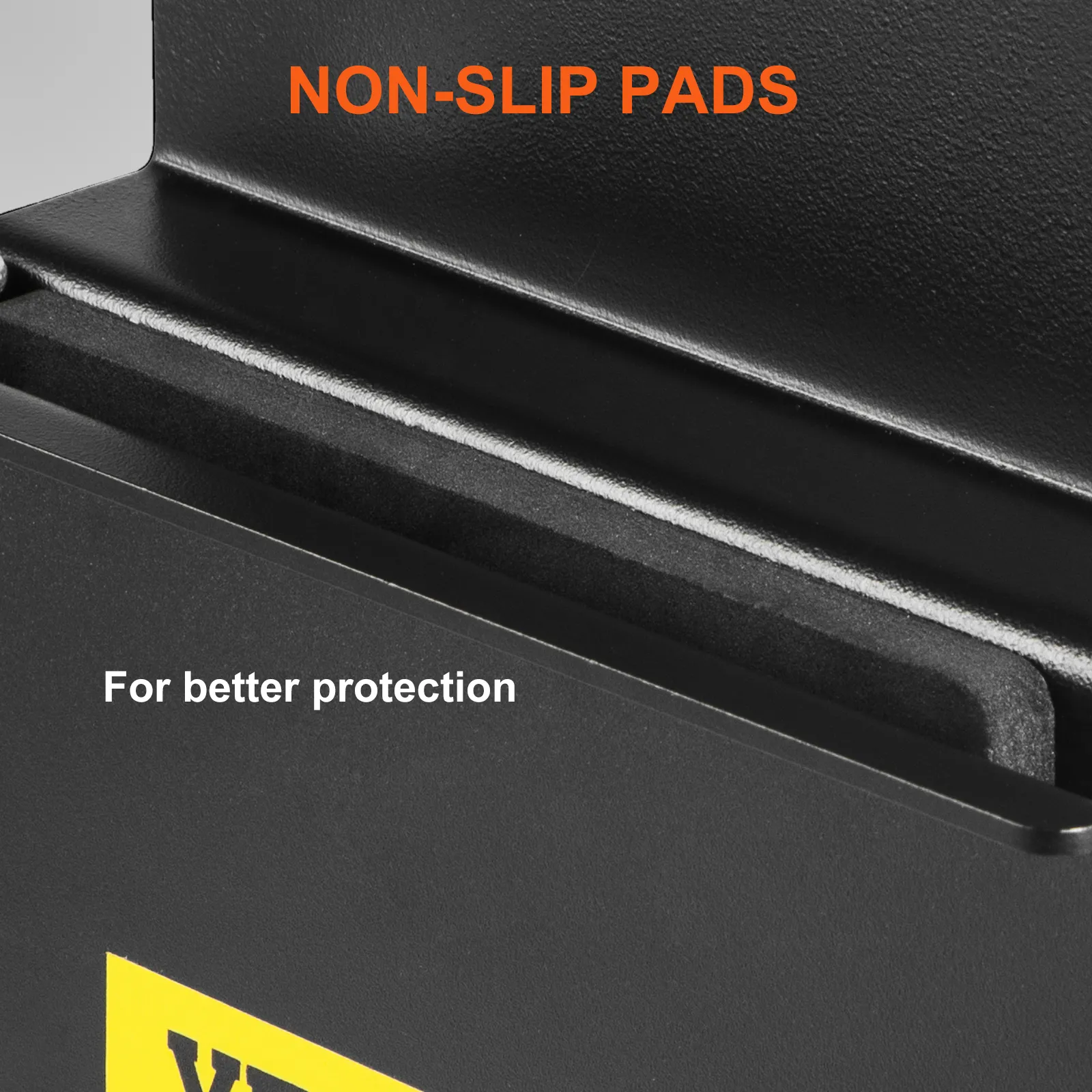 Soporte para motosierra VEVOR con almohadillas antideslizantes para una mejor protección.