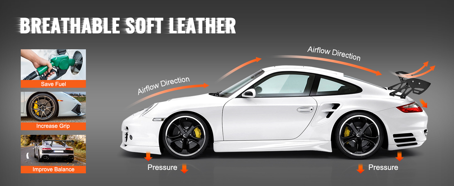 VEVOR GT Wing Car Spoiler, 43.3 inch Universal Spoiler with