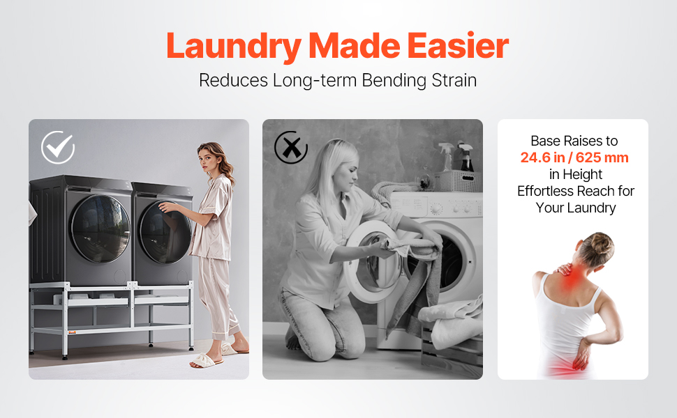 VEVOR Washer and Dryer Stand - 48.5