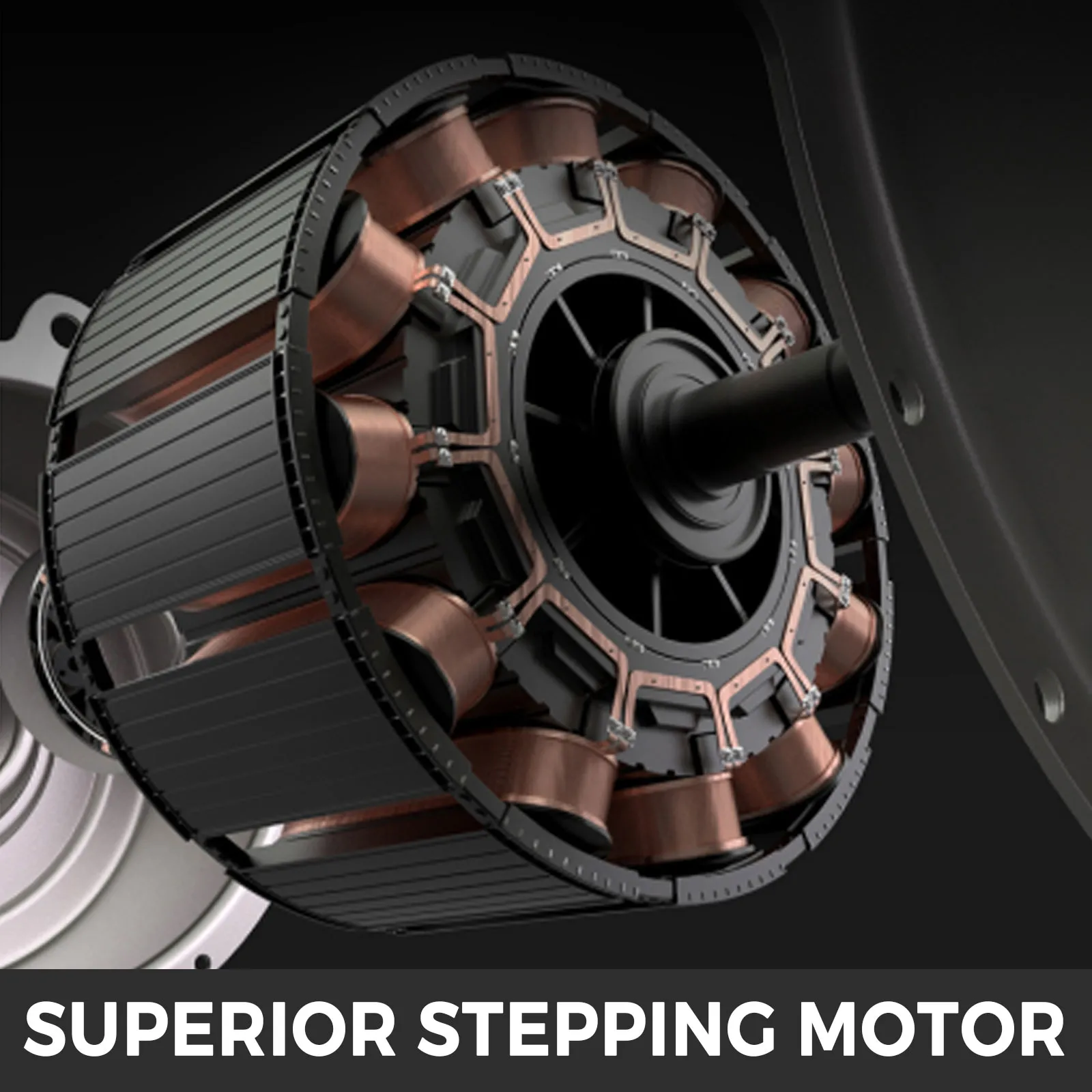 superior stepping motor used in VEVOR laser engraver with copper coils.