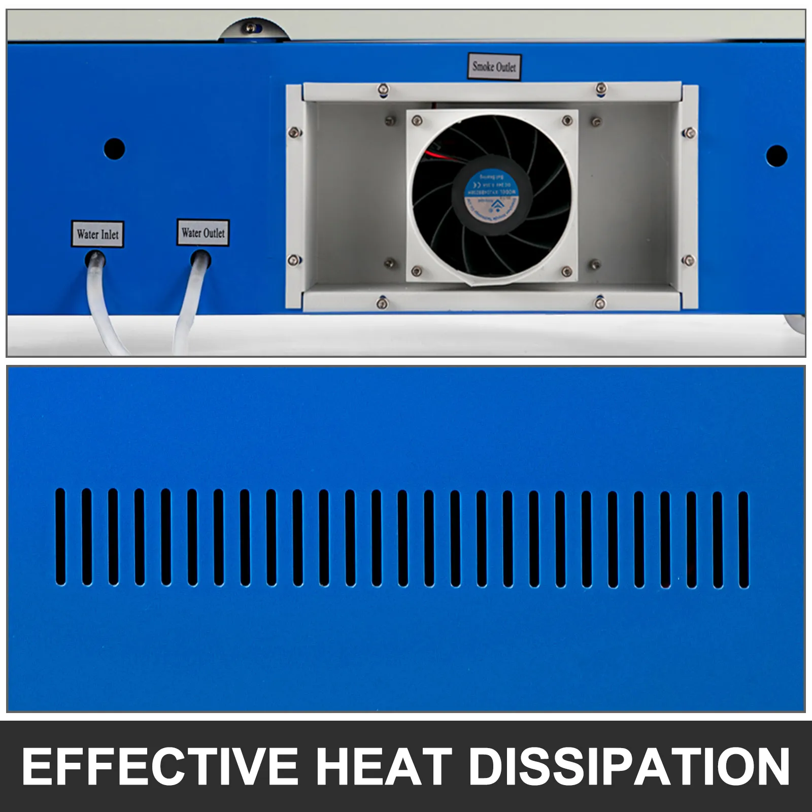 VEVOR laser engraver with effective heat dissipation and cooling fan.