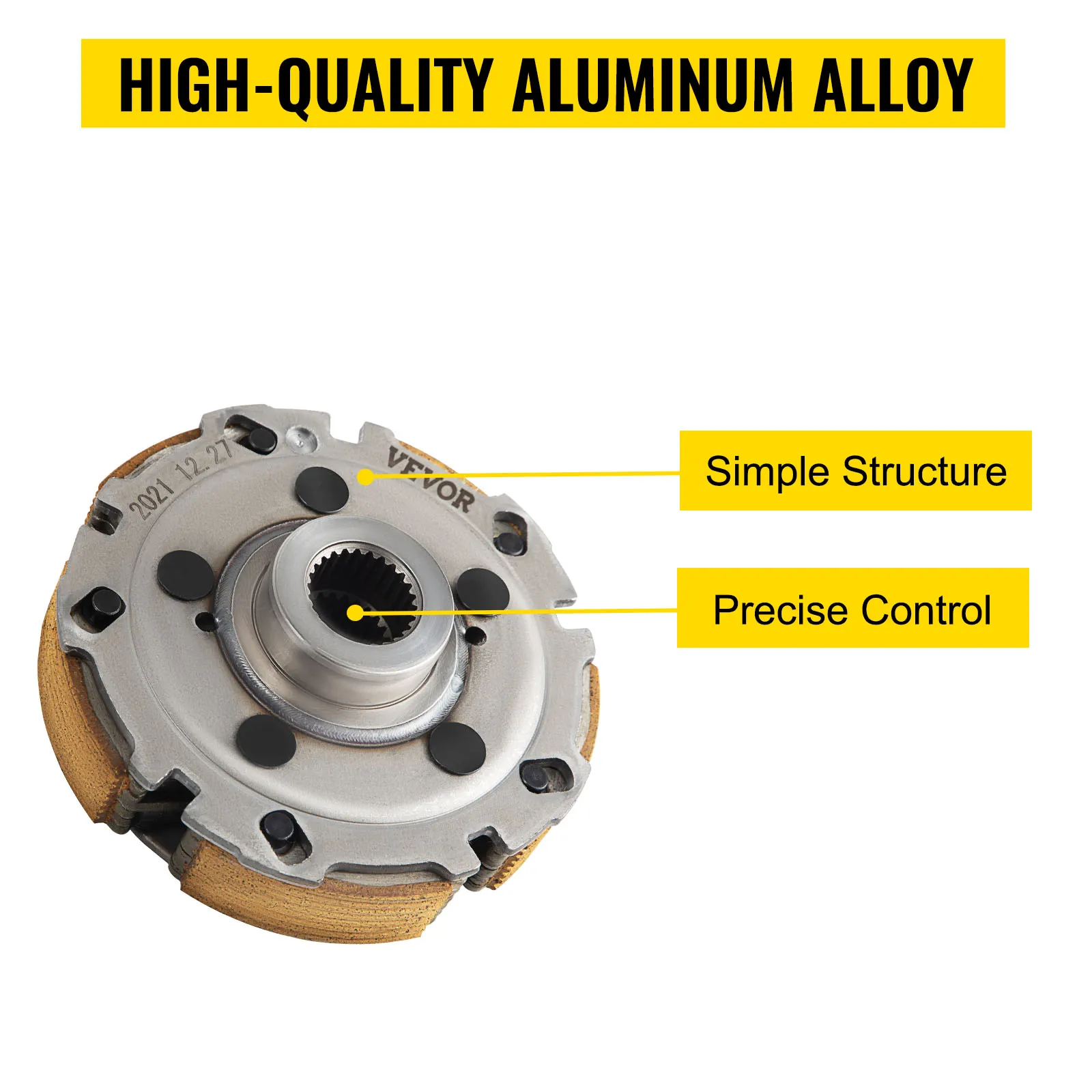 VEVOR wet clutch kit assembly made of high-quality aluminum alloy with precise control.