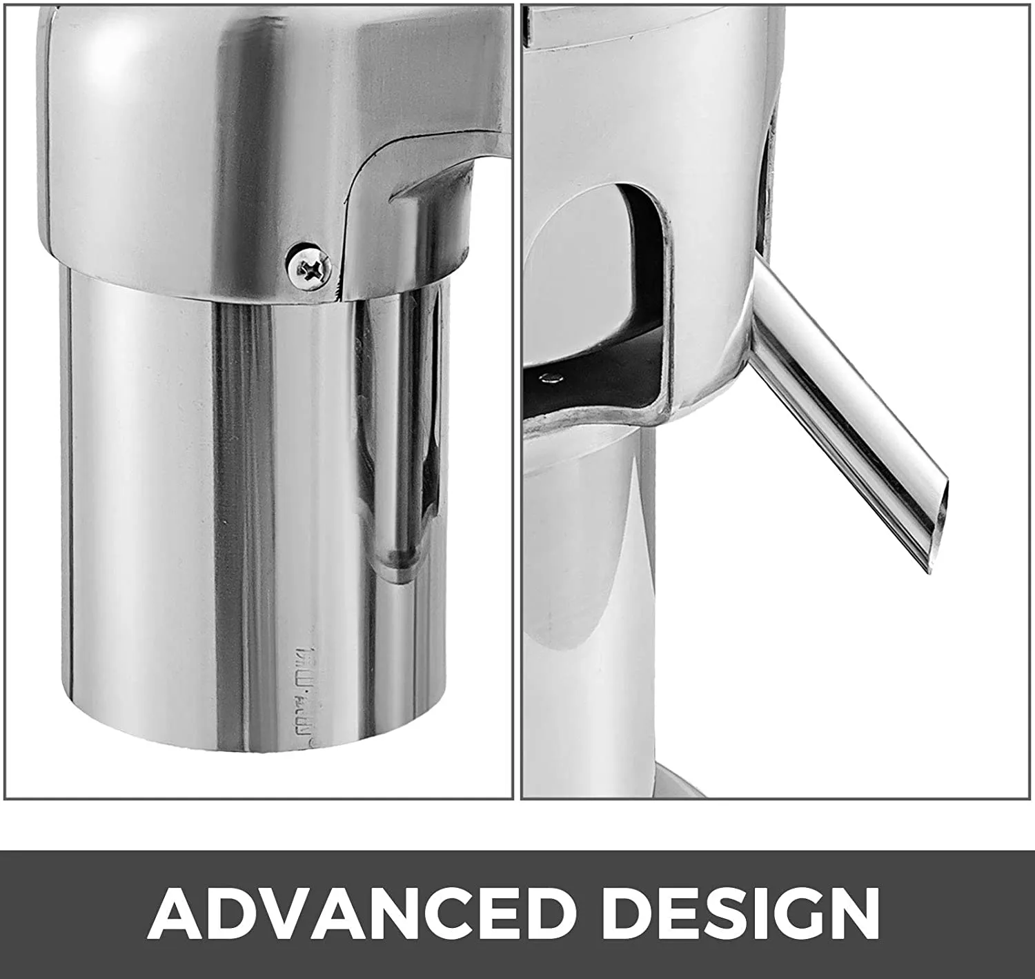 Extractor de jugos comercial VEVOR con cuerpo y pico de acero inoxidable. diseño avanzado.