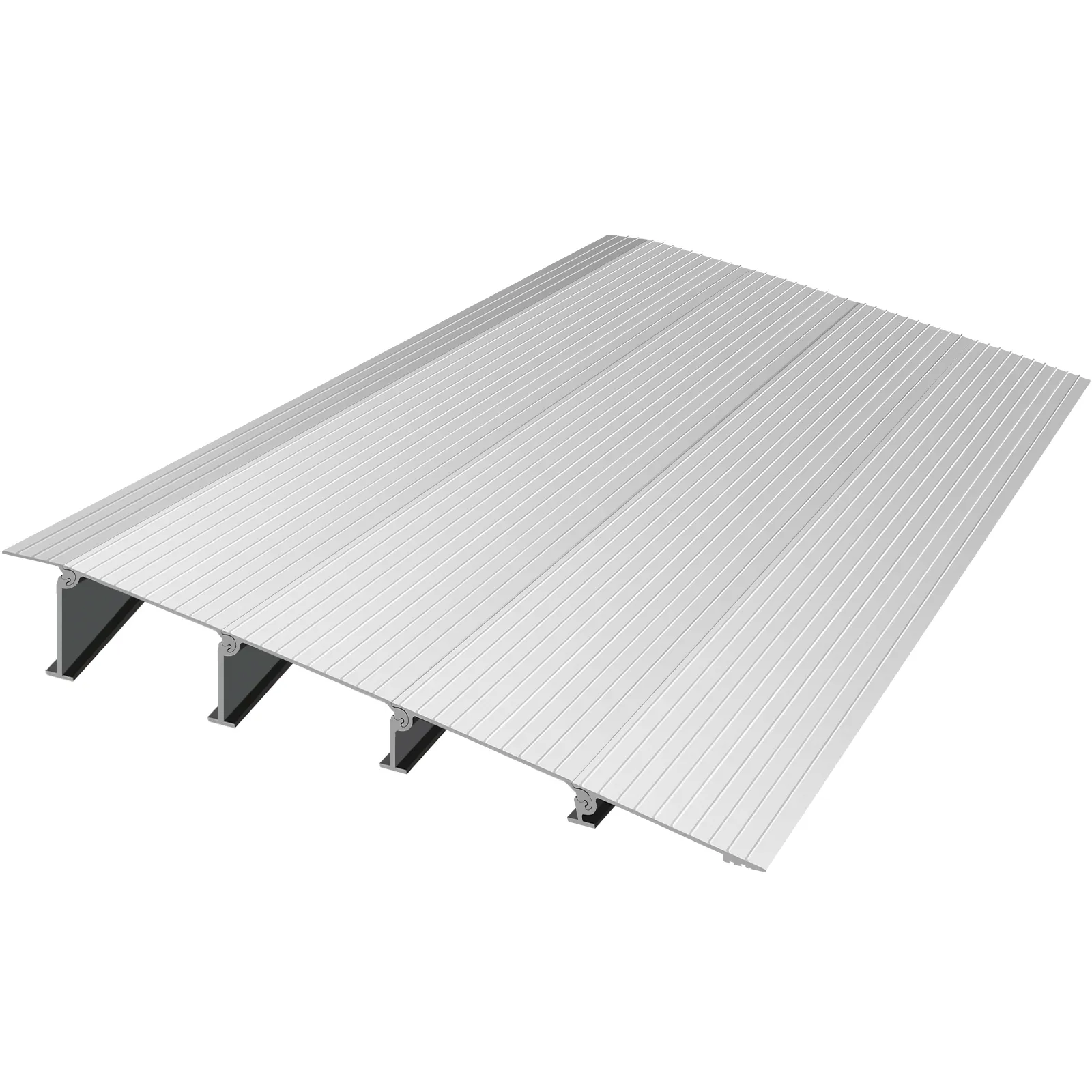VEVOR entry ramp featuring aluminum construction with ribbed surface for traction.