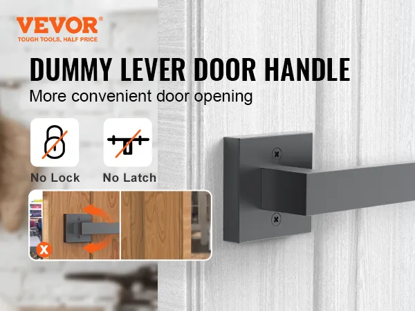 VEVOR dummy door lever, convenient handle without lock or latch for seamless door opening.
