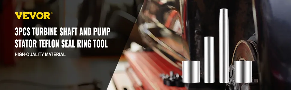Herramienta de sello de transmisión VEVOR, juego de herramientas de anillo de teflón de estator de bomba y eje de turbina de 3 piezas.