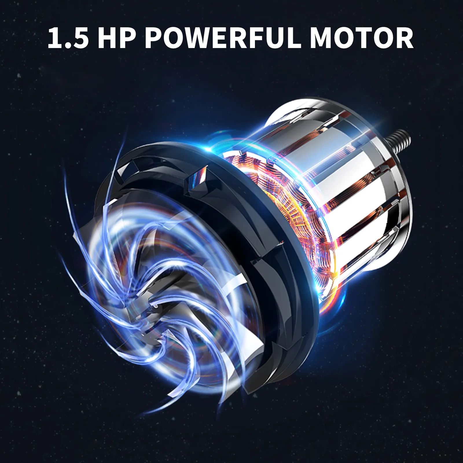 1.5 hp powerful motor showcasing the VEVOR sump pump for efficient water removal.