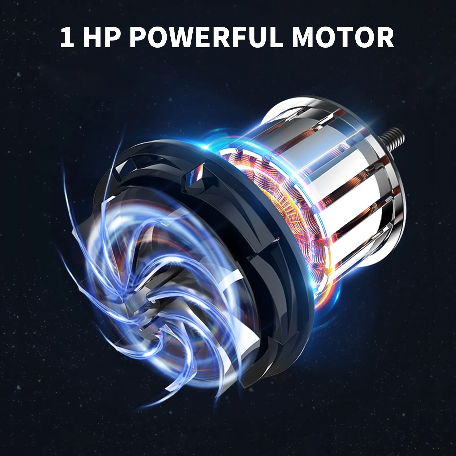 Bomba sumergible para aguas residuales VEVOR con potente motor de 1 hp y diseño dinámico, resaltando la eficiencia.