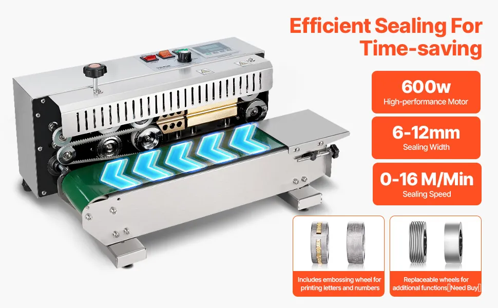 Maggiore stabilità e praticità della sigillatrice a nastro VEVOR con componenti migliorati per prestazioni migliori.