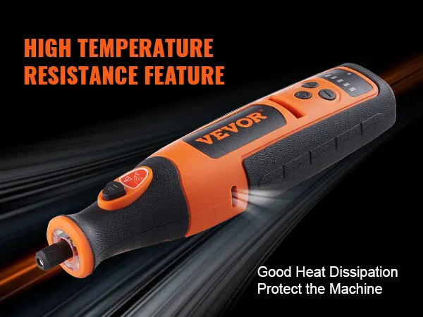 VEVOR rotary tool kit with high temperature resistance and good heat dissipation features.