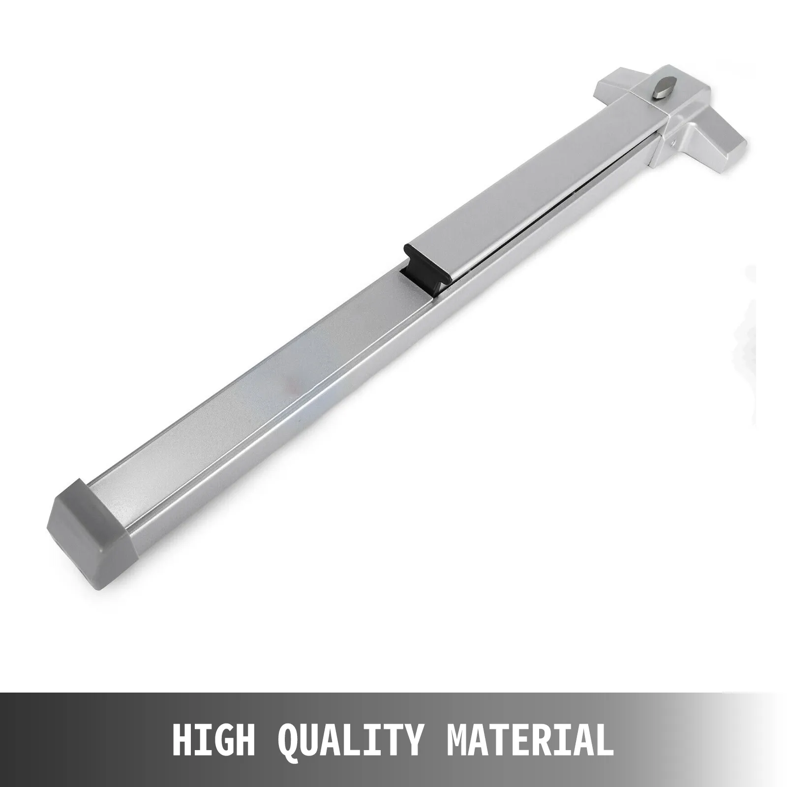 silver VEVOR panic bar made of high-quality material for emergency exits.