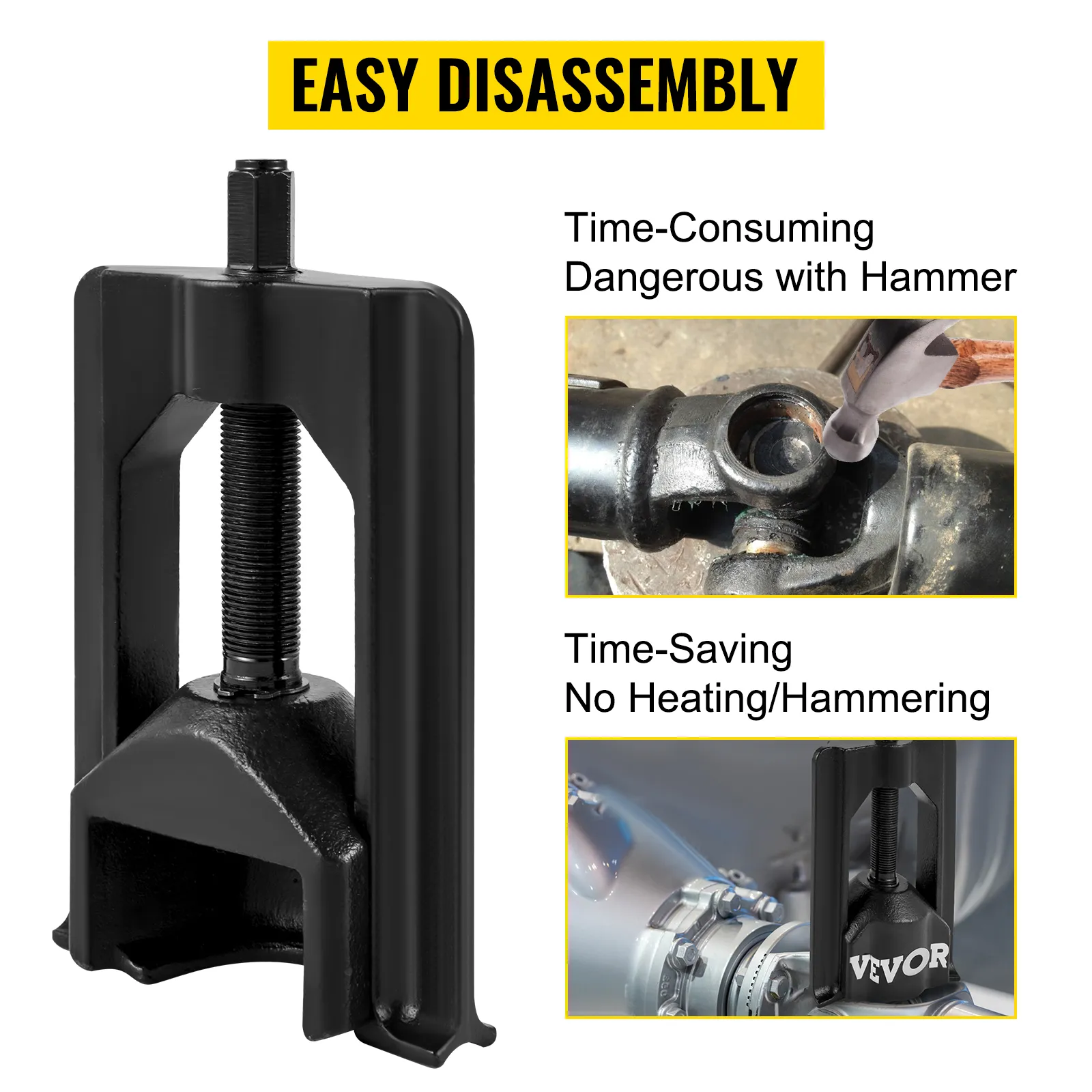 VEVOR u joint puller promoting easy disassembly with time-saving, hammer-free usage.