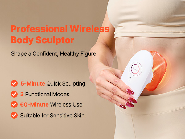 VEVOR 3 in 1 Body Sculpting Machine – 1400mAh, 60 Minute