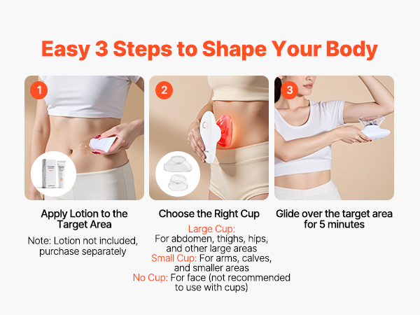 VEVOR Body Sculpting Machine, 3-in-1 Electric Cellulite Massager