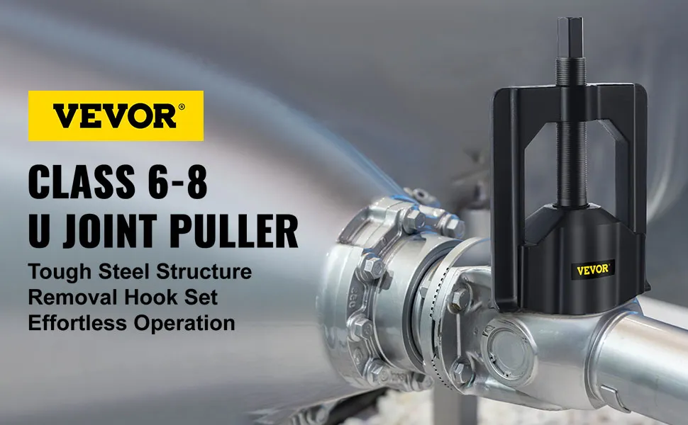 VEVOR u joint puller for class 6-8, tough steel structure, effortless operation.