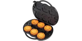 Estuche de seis bengalas de carretera VEVOR en un estuche de transporte negro.